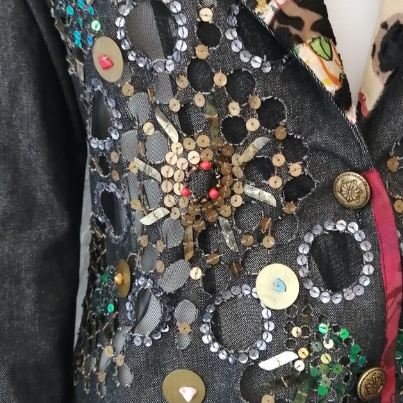 Womans Sandy Starkman Jean Jacket - Picture 3 of 8